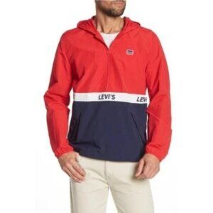 Levi’s Taslan Half Zip Red WindbreakerJacket